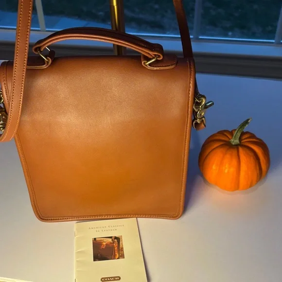 Vintage Coach Station Crossbody Bag - British Tan- never used!!! - Picture 3 of 14